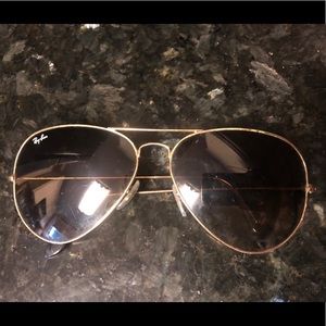 Ray Ban Aviators - Gold Frame and Brown Lenses